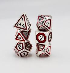 Foam Brain: Metal Silver and Crimson Compass RPG Set